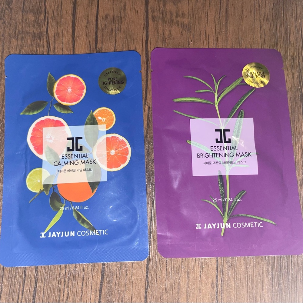 JC Essential Calming & Brightening Masks (2)